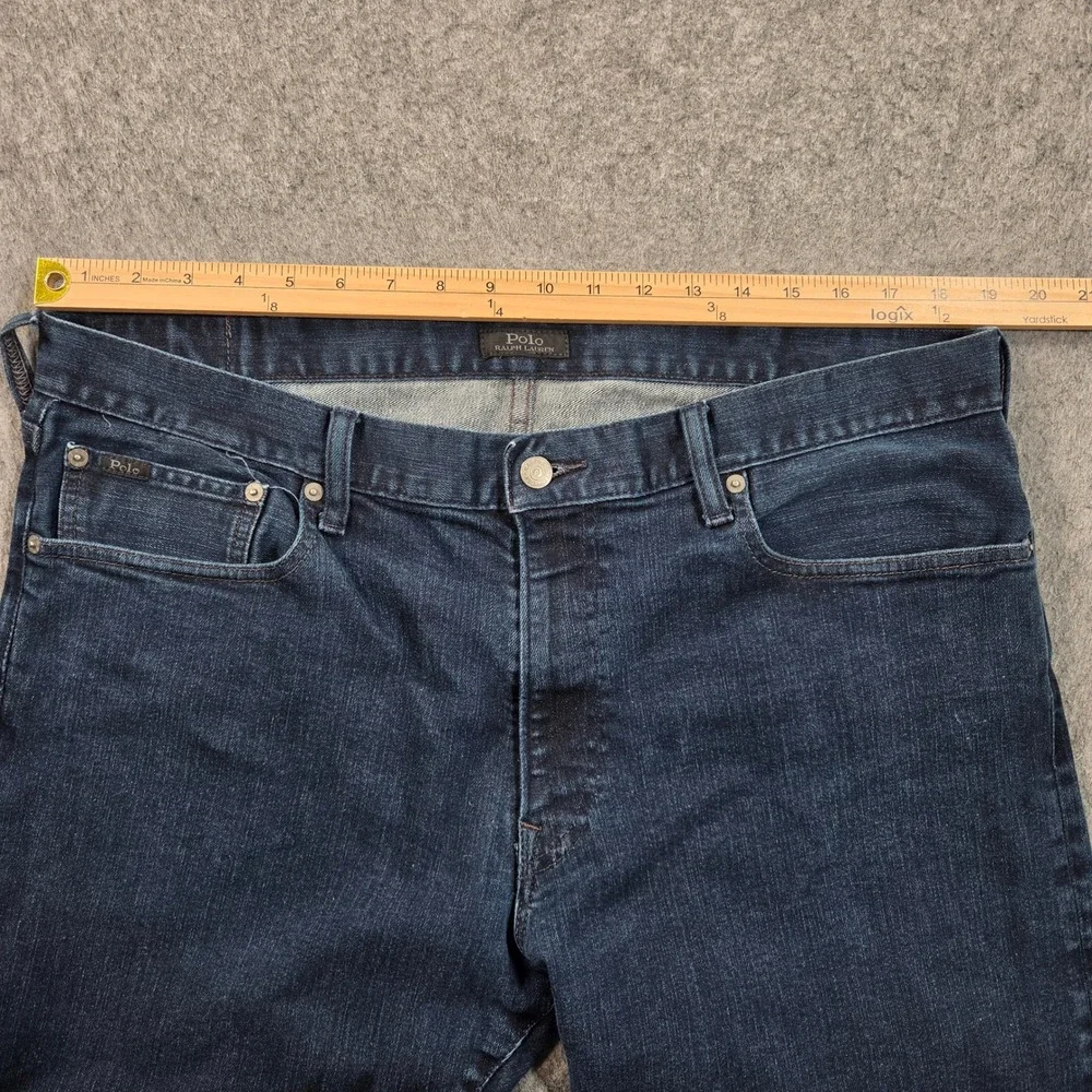 Polo Ralph Lauren Hampton Jeans Mens Blue 38x32 (39x30) Relaxed Straight Dark